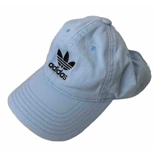 Adidas Pale Baby Blue with Black Adidas Logo Womens Baseball Hat OS